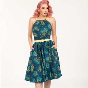 Pinup Couture Harley dress in astrology small